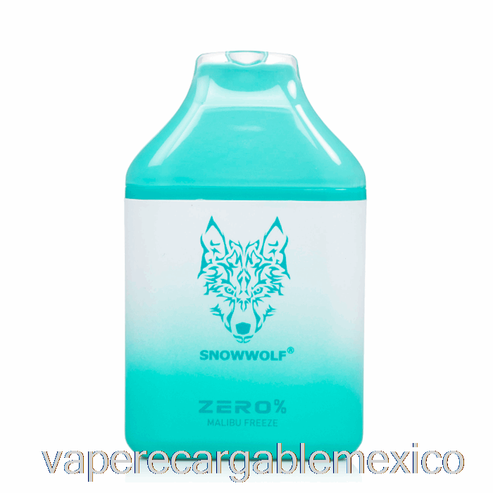 Vape Recargable Snowwolf Zero 5500 0% Libre De Nicotina Desechable Malibu Frozen